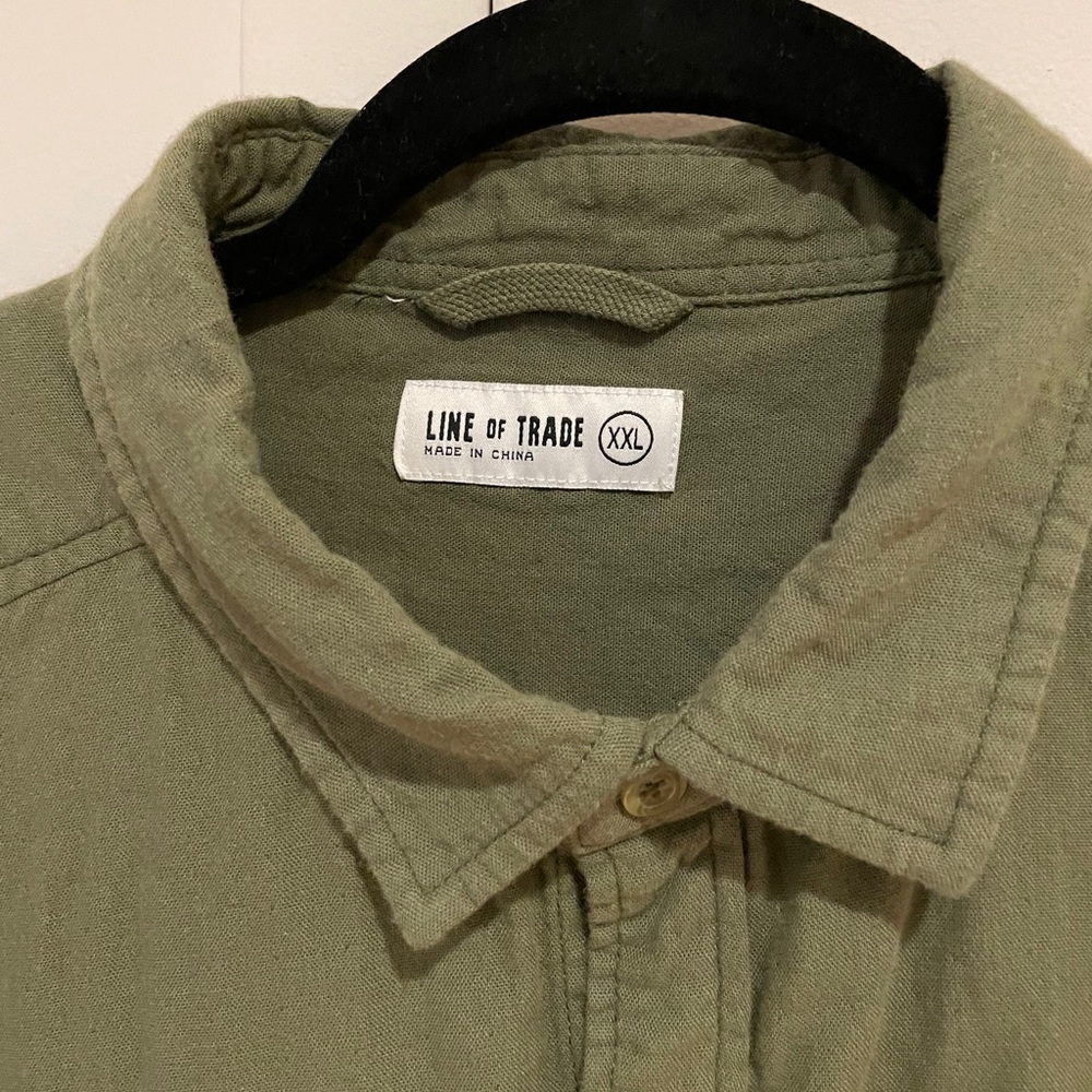 Line of Trade Chambray Short Sleeve Shirt NWOT
